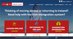 Desktop Screenshot of migrantproject.ie