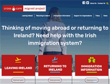 Tablet Screenshot of migrantproject.ie